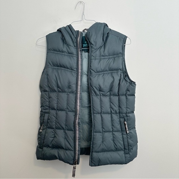 Prana goose down imogen puffer vest in bayou blue - Picture 6 of 14